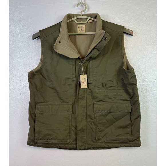 RedHead Other - RedHead Vest Duck Canvas Mens Sz XL Camp Hunting Hiking Jacket Olive Green New